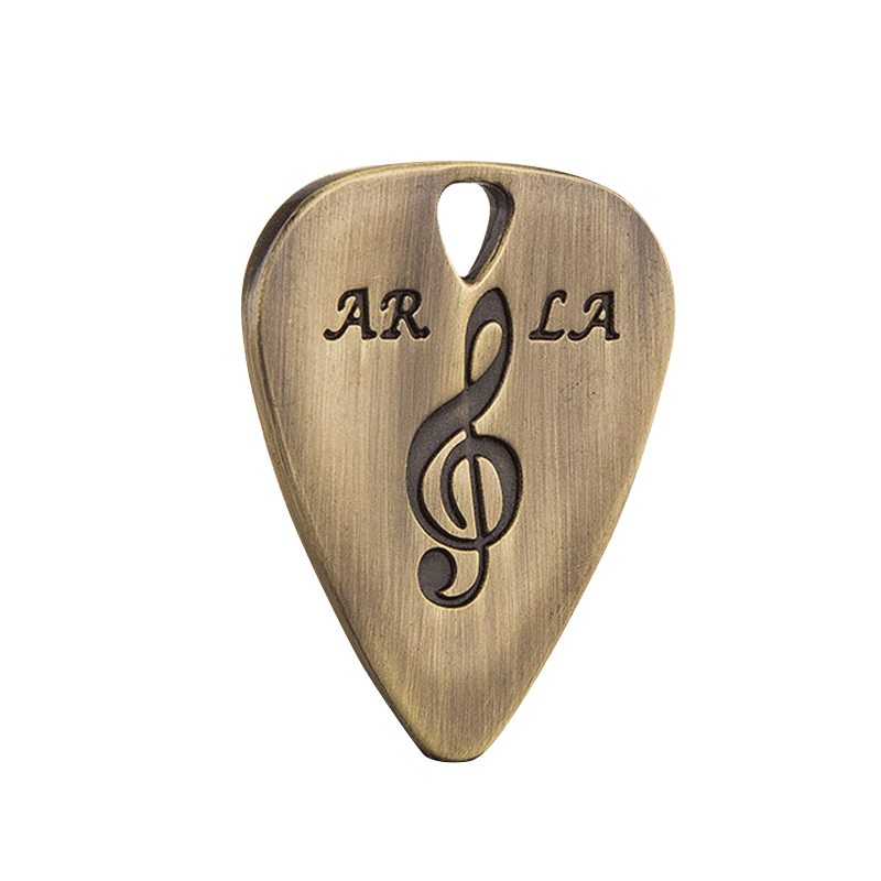 正品锌合金古铜金属不锈钢吉他拨片 pick弹片厚度 个性 拨片挂件