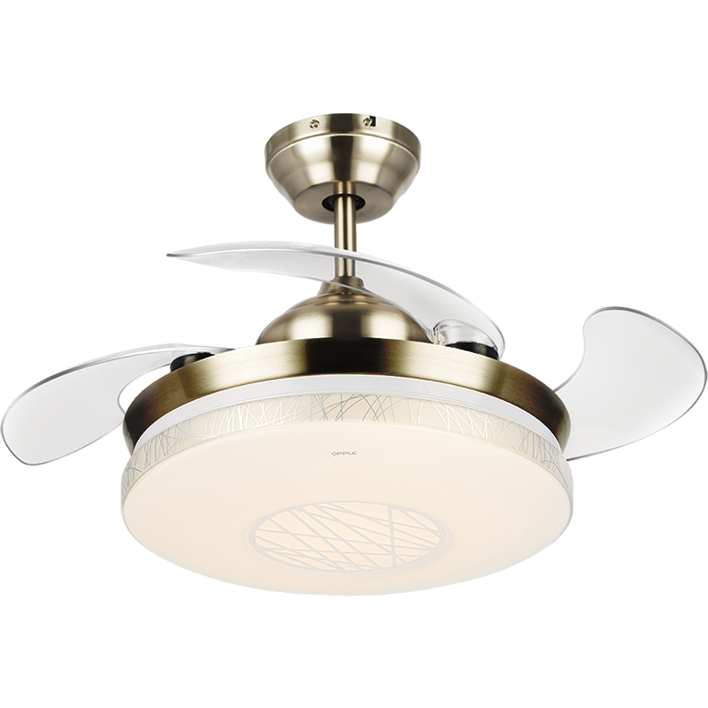 预opple隐形扇风扇吊灯客厅餐厅卧室家用现代电扇风扇灯灯具fs - 欧普