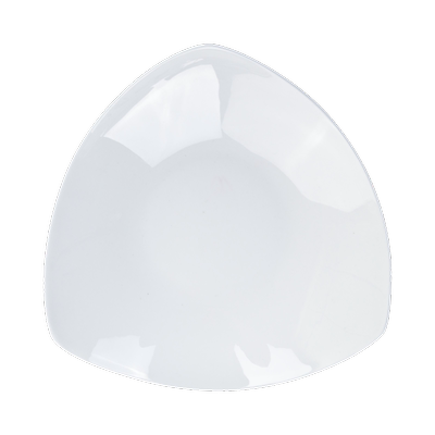 白瓷盘子菜盘家用纯白色骨瓷三角形创意8.5英寸陶瓷餐具异形碟子