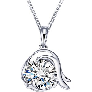 卡蒂罗十二星座女纯银吊坠锁骨链