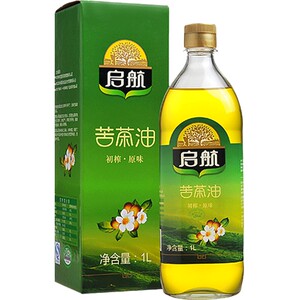 启航有机苦茶油1l装婴儿山茶籽油