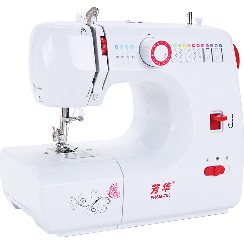 芳华700缝纫机家用电动裁缝机多功能台式带锁边新款衣车锁边机 - 北北