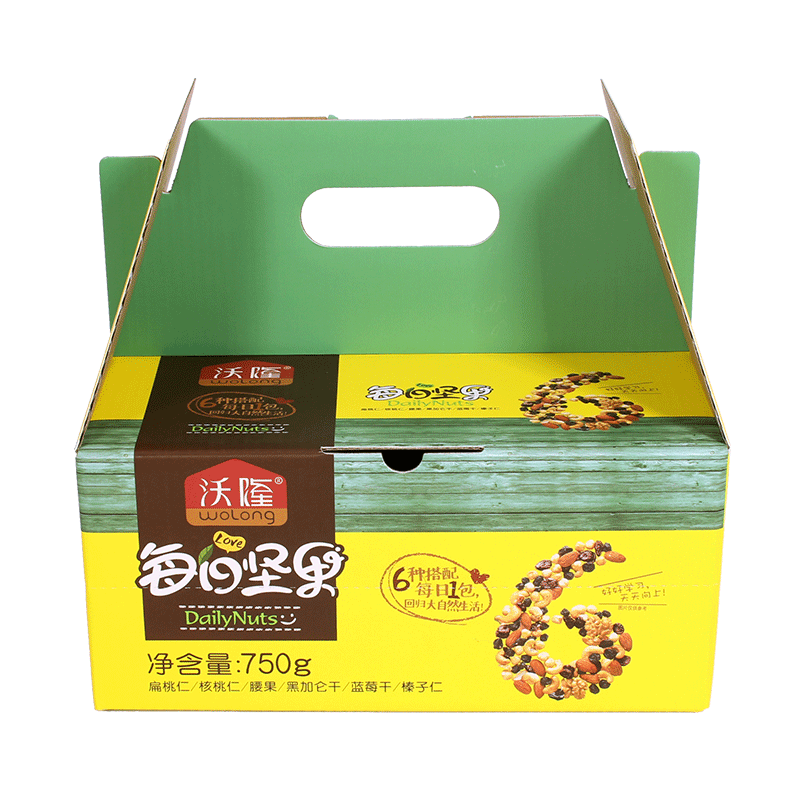 沃隆每日坚果750g混合袋装孕妇零食吃货干果仁组合休闲礼盒大礼包