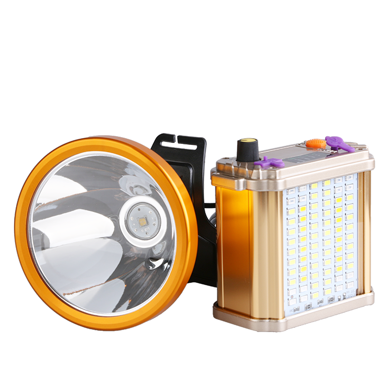 版【白光】打兔能手 新款无极调光8锂电带侧灯四核p50灯珠【白光】