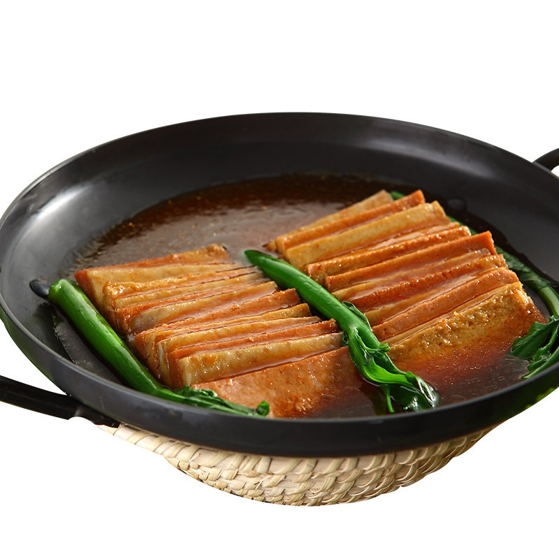 【齐善素食_素五花肉_冷冻】素食大豆分离蛋白制品素肉仿荤斋菜肴