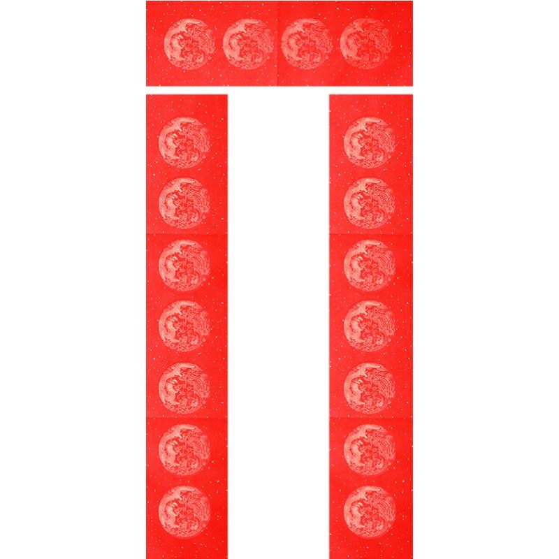 2022年春节家用对联纸万年红手写空白春联纸高档定制虎年大门对联