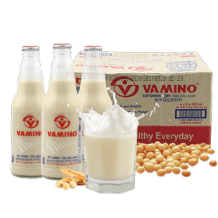 新日期300ml*24瓶泰国豆奶进口哇米诺谷物味五谷味豆奶饮品整箱