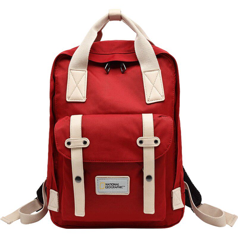 箱包 国家地理背包女运动户外时尚电脑双肩包男旅行防水学生情侣书包