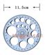 包邮 REDCIRCLE国产红环全圆仪画圆模板 360度量角器 绘圆模板