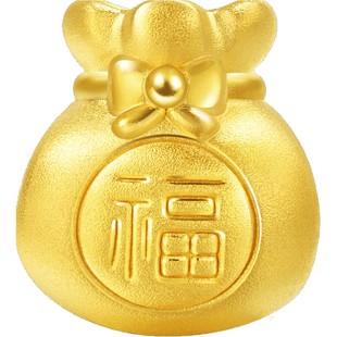 周生生黄金吊坠charme串珠福袋转运珠89197c定价硬金