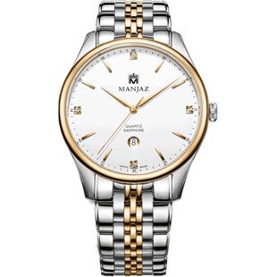 名爵瑞士手表男 镶钻石英商务男士瑞表真钻 新款正品原装进口6178