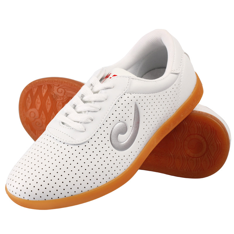 大辫子太极鞋女春夏网眼透气太极拳鞋练功鞋男武术鞋牛筋底功夫鞋