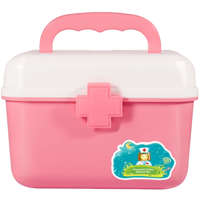 家用医药箱多层急救小药箱家庭医疗箱药品收纳盒手提便携儿童薬箱