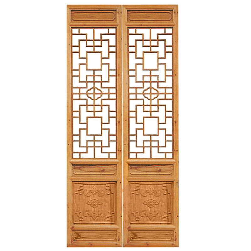 东阳木雕中式实木仿古花格门窗镂空吊顶屏风隔断背景墙月洞门定制
