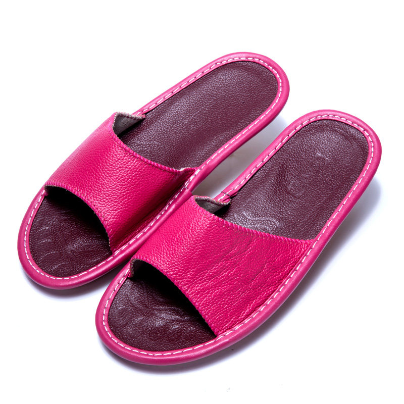 家居拖鞋夏海宁皮拖鞋居家凉拖鞋女室内防滑地板拖鞋男牛皮拖鞋