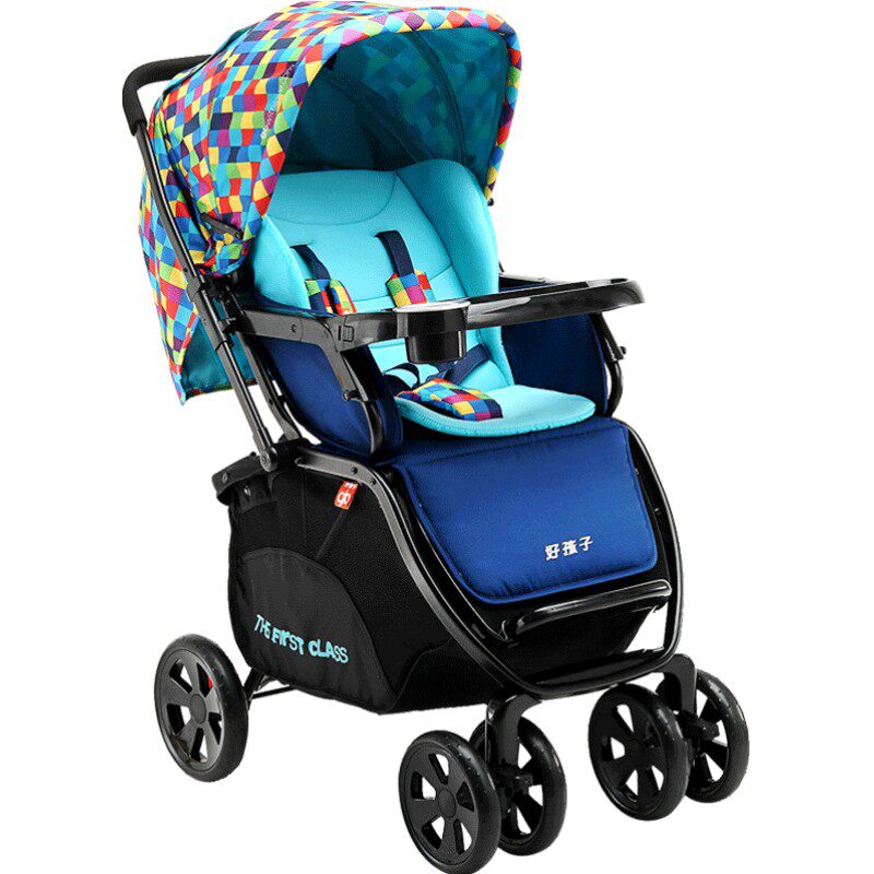 新生儿可坐可躺高景观婴儿车轻便折叠推车c400 - 好孩子心羽专卖店