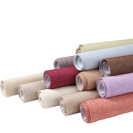 羊绒丝绸墙布无缝卧室现代简约客厅背景墙纸壁纸纯色素色家用壁布