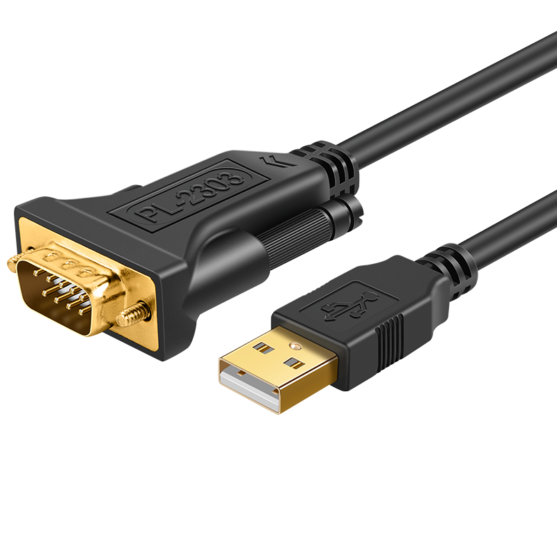 celink usb转串口线db9针公头转232串口线com口usb转打印机转换器