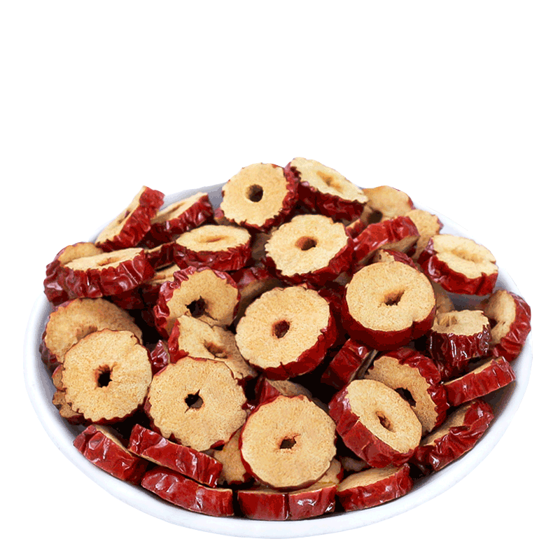 巴音绿洲新疆灰枣片干 干吃 新疆枣圈无核酥脆枣片枣干泡茶100g*2