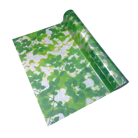 绿色窗户贴膜防晒玻璃贴纸隔热静电玻璃贴卧室阳光房遮阳玻璃贴