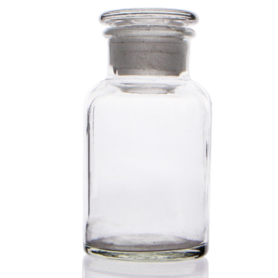 密封玻璃广口瓶 透明500ml  化学实验耗材磨砂瓶口 厚实玻璃