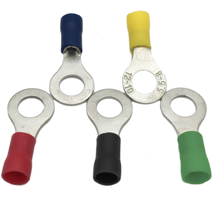 紫铜镀锡sc16-8冷压接线端子 16平方铜线耳窥口电缆铜鼻子50只