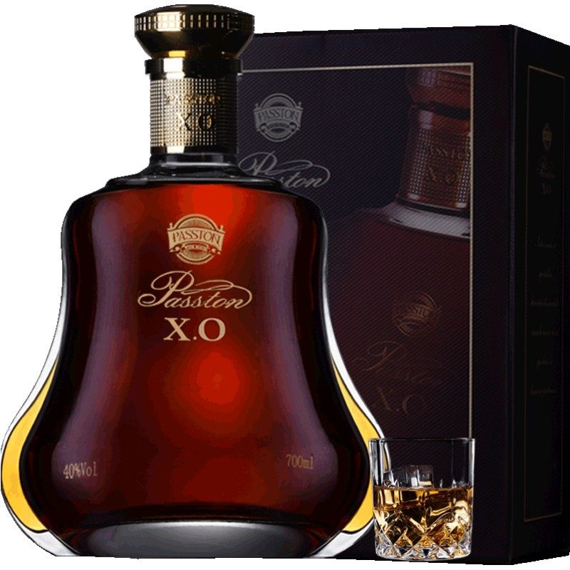 法国进口派斯顿xo洋酒白兰地brandy烈酒洋酒40度700ml礼盒套装