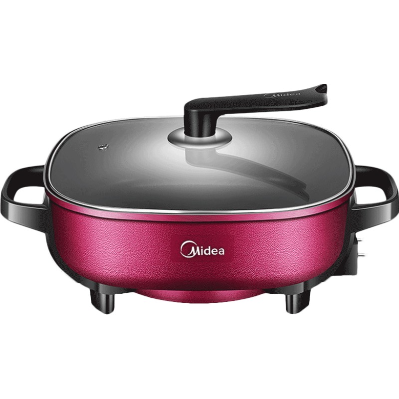 美的电火锅锅家用多功能一体式电热锅电炒锅电煮锅炒菜电锅不粘锅