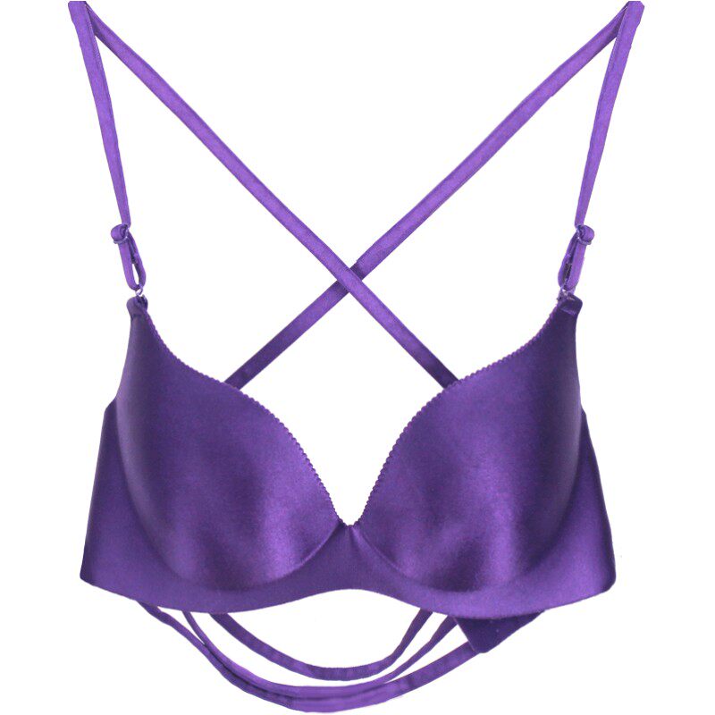 美背文胸舒适无痕一片式 聚拢夏季细带露背女内衣 - 珀依兰内衣旗舰店