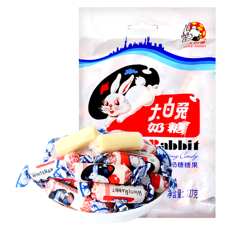 大白兔原味奶糖227g/包 原味奶糖奶香浓郁糖果休闲食品零食小吃