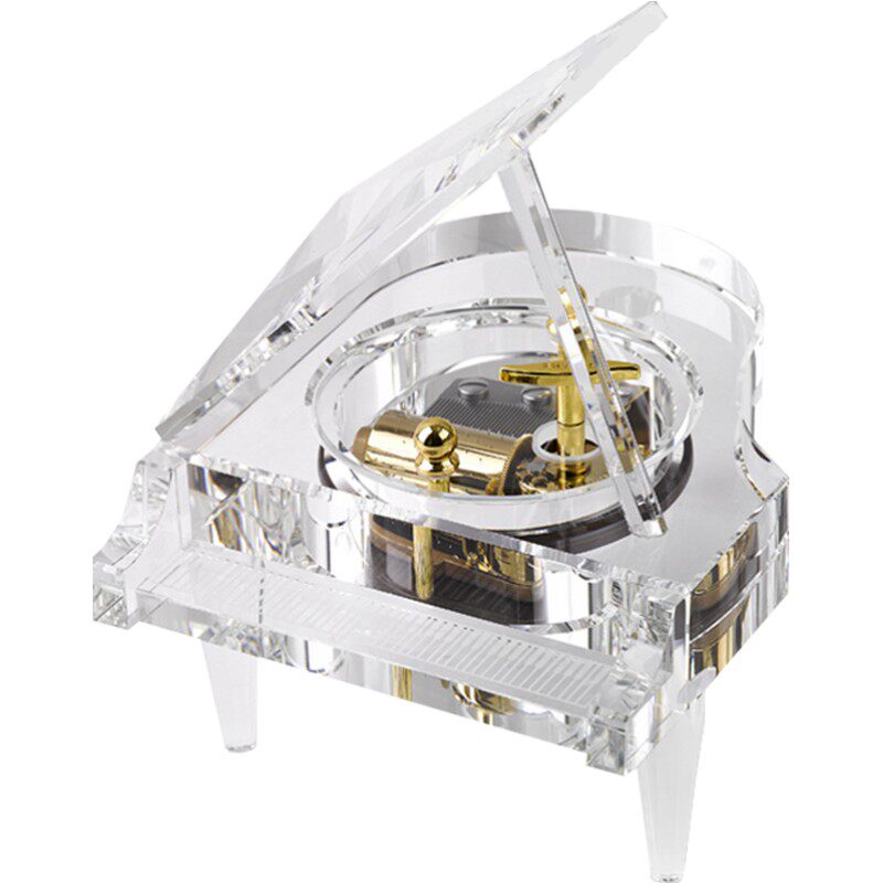 雷曼士水晶钢琴八音盒音乐盒女生生日礼物创意天空之城礼品男定制