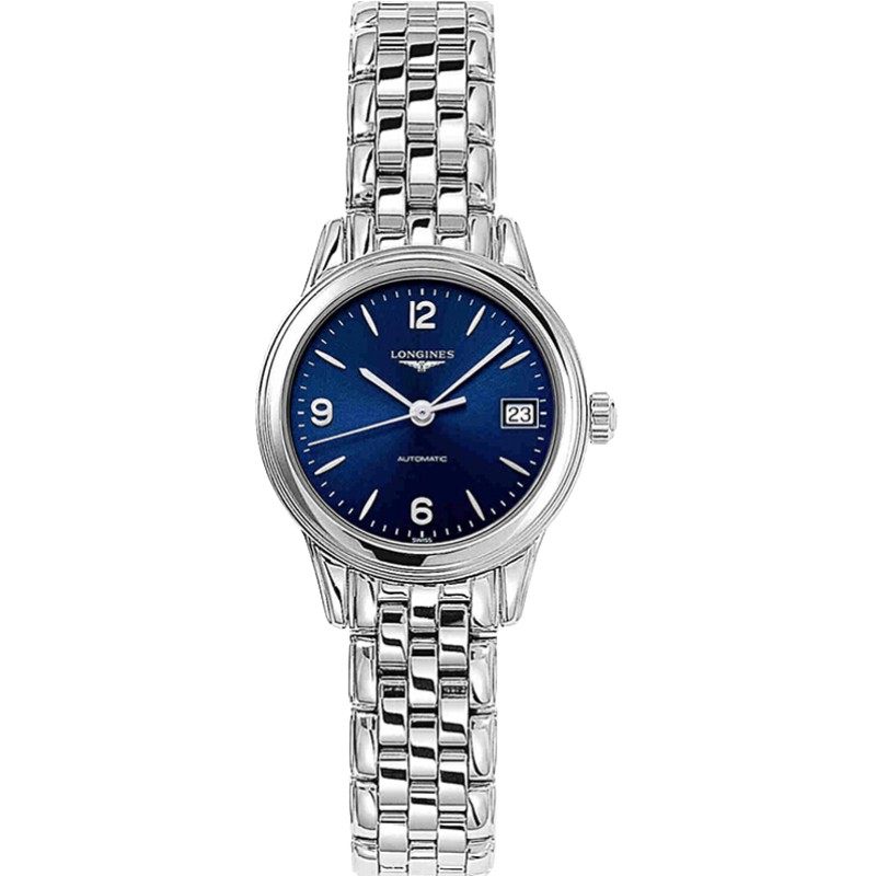 瑞士名表浪琴longines手表 军旗系列自动机械女表l4.274.4.96.