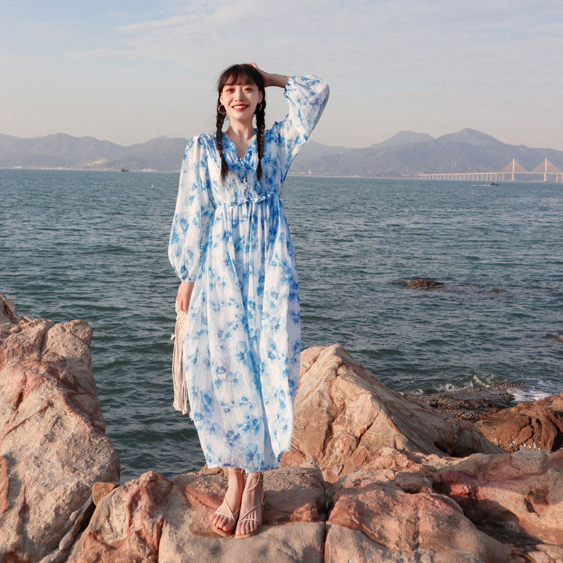 旅游拍照的裙子青海湖云南丽江大理度假裙适合去三亚衣服旅行穿搭