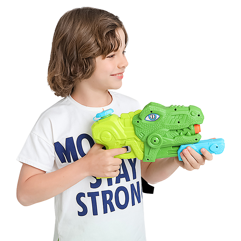 乐缔儿童恐龙水枪玩具大容量抽拉式呲水枪男女小孩喷水枪打水仗
