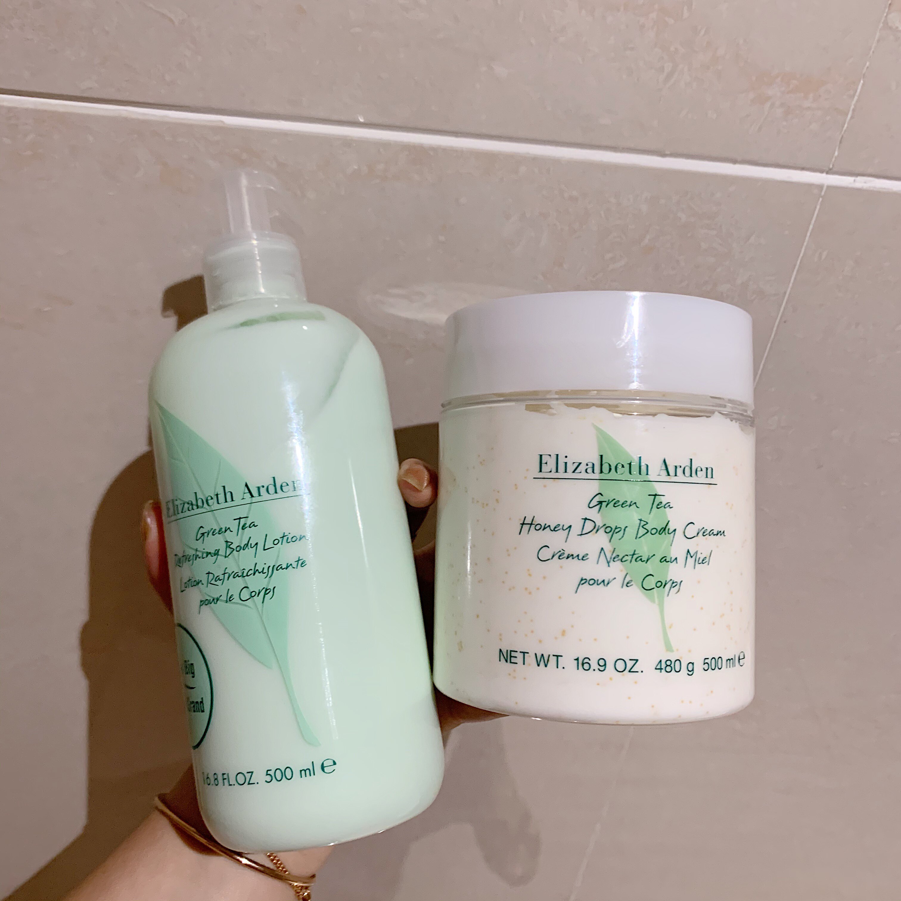 elizabeth arden/雅顿绿茶身体乳霜滋润持久清香