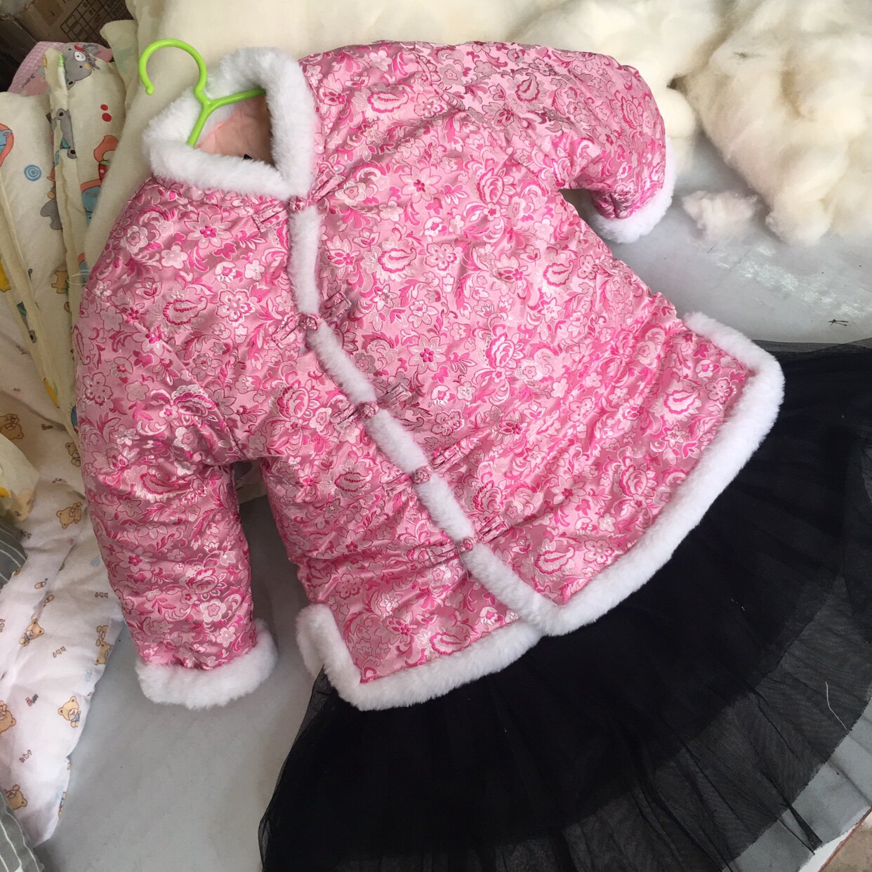 手工棉花棉袄女盘扣