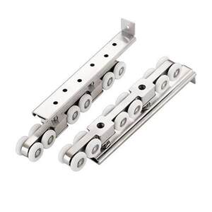 新款吊轮移门i推拉门吊滑轮轨道厨房f卫生间s实木门吊轨上滑轨现