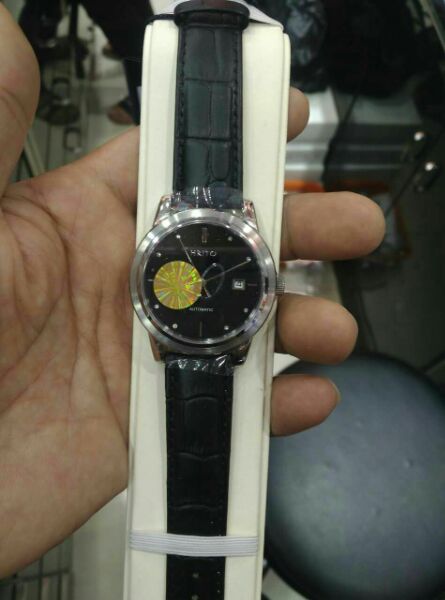恒瑞帝欧8336机械手表皮带精钢进口机械手表男表走时精准机械表