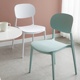 北欧塑料餐椅简约家用靠背凳子洽谈书桌椅网红奶茶店休闲椅化妆椅