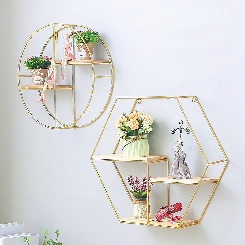 Northern Europe ins Living room wall Wall decorate Pendant Wall hangings Tea shop wall Iron art Shelf Wall hanging originalityin the Home accessories , Mural category - from Buy2taobao.com to provide professional Taobao agent buy service