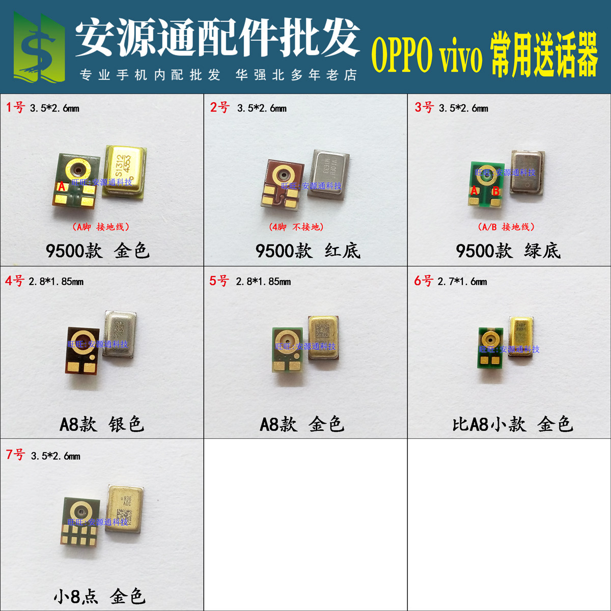 手机送话器适用oppoa11xa9xr17pro reno viiox23x21x27s1z5x iqoo