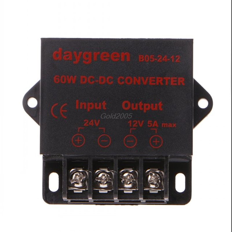 DC 24V To 12V 5A 60W Converter Step Down Regulator For Low V