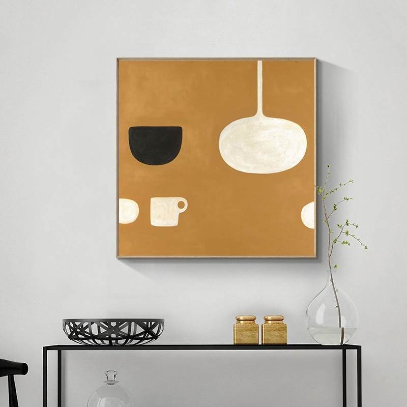 The sitting room adornment style of abstract art mural