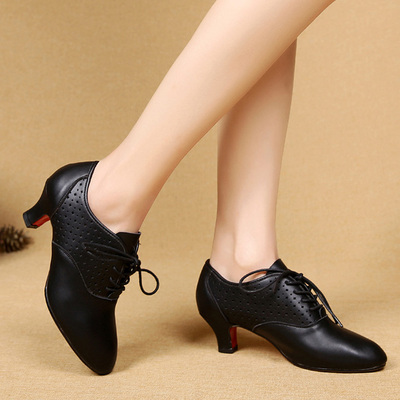成人交宜女式垃丁真皮交际舞高跟交易恰恰拉丁舞鞋