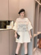 【现货】n99欧货大版t恤裙荷叶边短袖2023新款欧洲站连衣裙网纱