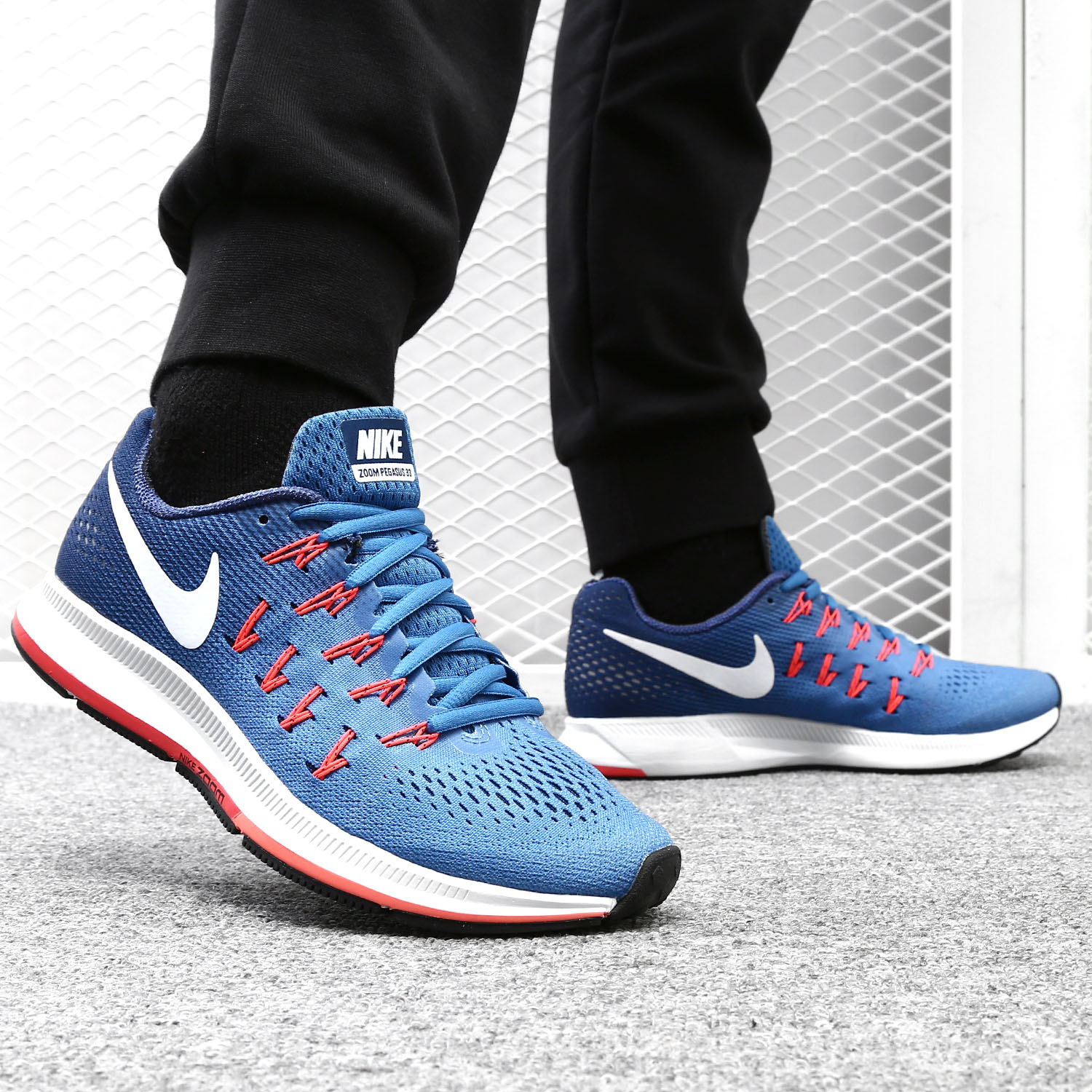 nike/耐克正品 air zoom pegasus 33男缓震休闲运动跑步鞋 831352