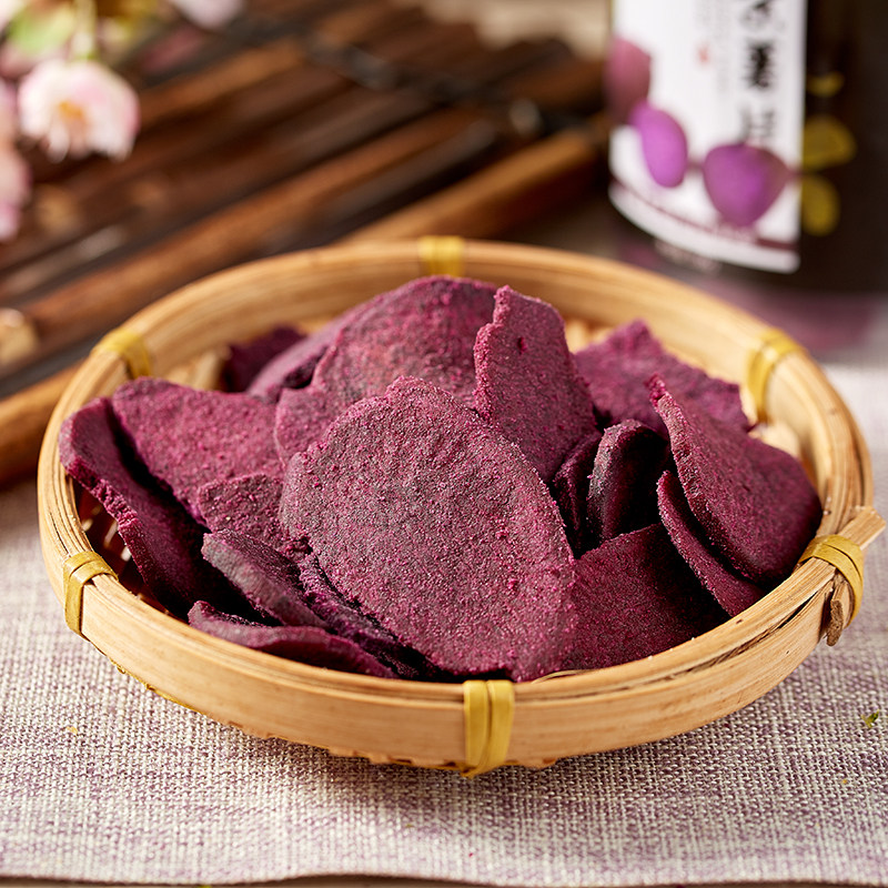 一折紫薯薯片罐装