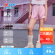 特步童装女童时尚短裤儿童薄款五分裤2025年夏季新款大童时髦裤子