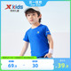 特步童装男童速干短T2024年夏季新款小童短袖T恤儿童运动夏装上衣
