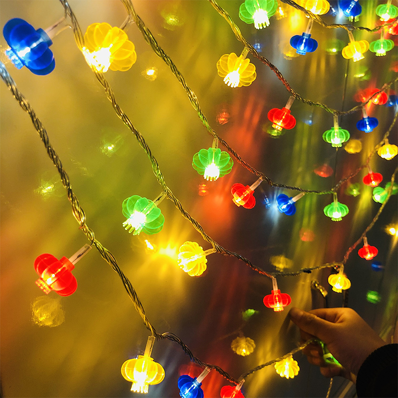 LED Red Lantern Coloured lights household Chinese New Year Spring Festival Hanging lamp bedroom Room arrangement new year Coloured lights decorate Stringin the Festive supplies/Gift , Decorative lights category - from Buy2taobao.com to provide professional Taobao agent buy service